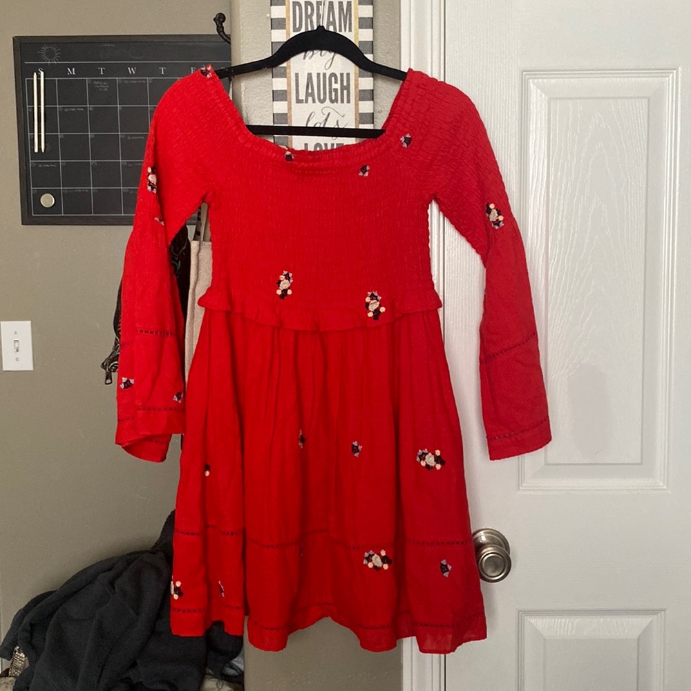 Free people coral red dress        #117